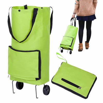 Portable 2 in 1 Shopping Grocery Cart With Trolley