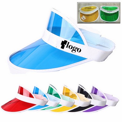 Unisex Sun Visors Plastic Clear Cap