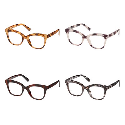 Large Square Cat Eye Reader Eyeglasses