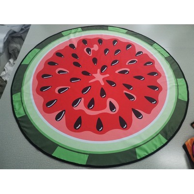 63 x 63 inch Watermelon Shape Custom Shape Towel Soft Microfiber Beach Towels - One Side Printing