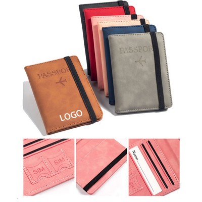 Pu Leather Passport Holder