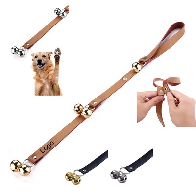 Leather Dog Training Doorbells for Door Knob