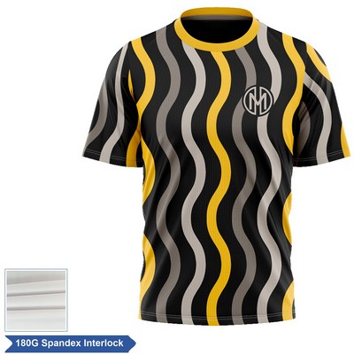 Rush - Unisex & Kids' Sublimation Short Sleeve T-Shirt - Spandex Interlock