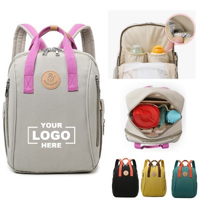 Waterproof Stylish Diaper Backpack for Moms