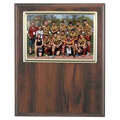 8" x 10" Cherry Finish Slide-in Plaque w/ 6" x 4" Frame