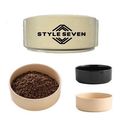 Matte/Gloss Ceramic Dog Bowl