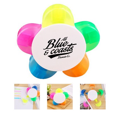 5-In-1 Flower Shape Watercolor Highlighter
