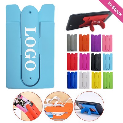 Silicone Phone Wallet With Finger Slot