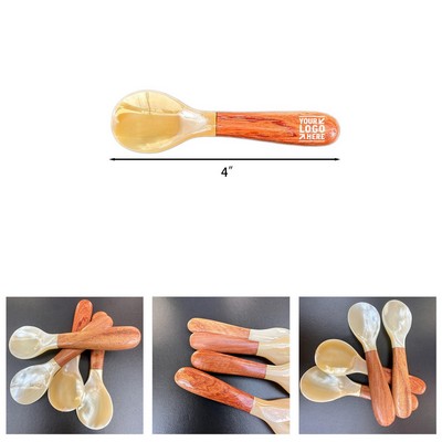 Natural Shell Spoon with Rosewood Handle