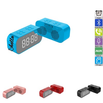 Alarm Clock with Bluetooth Speaker