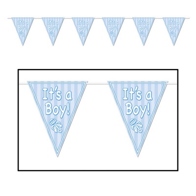 It's A Boy! Pennant Banner
