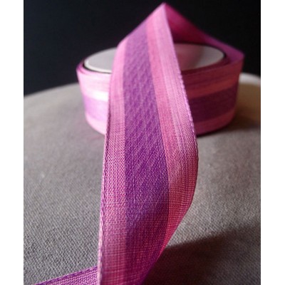 Pink Vintage Cloth Striped Ribbon
