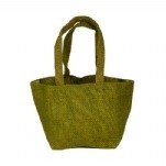 4" Mini Burlap Jute Tote