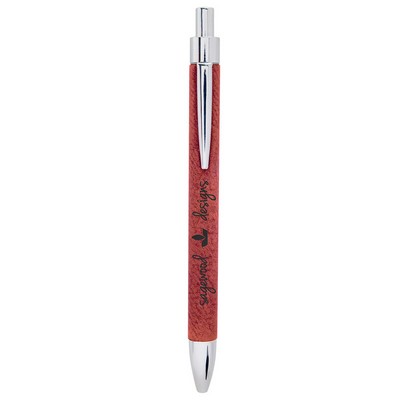 Rose Leatherette Pen