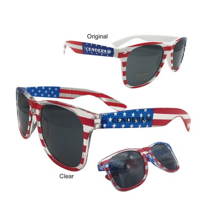 Free Shipping Patriotic Custom Sunglasses