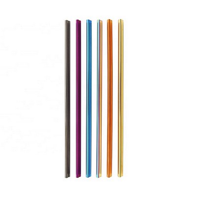 Colorful Heart Shape Stainless Steel Straw