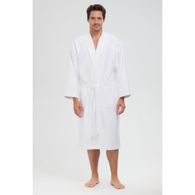 The Diamond Pattern Chamois Shawl Robe
