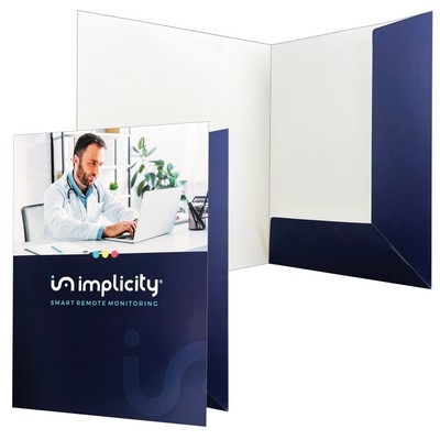 9"x12" No-Adhesive Large Presentation Folder Printed in Full Color 4/0