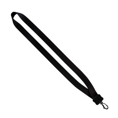 3/4" Smooth Nylon Lanyard with Plastic Clamshell & Swivel Snap Hook