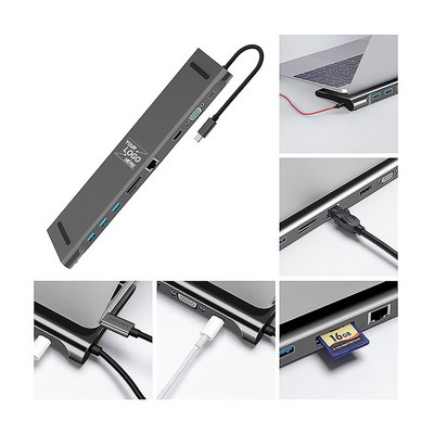 10-in-1 USB Type-C Hub with HDMI and Card Reader
