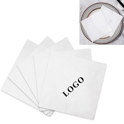 Custom White Linen Napkins