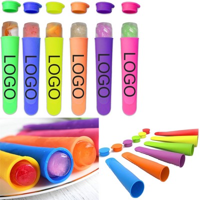 Creative Silicone Hand-held Popsicle With Lid Ice Cream Mold