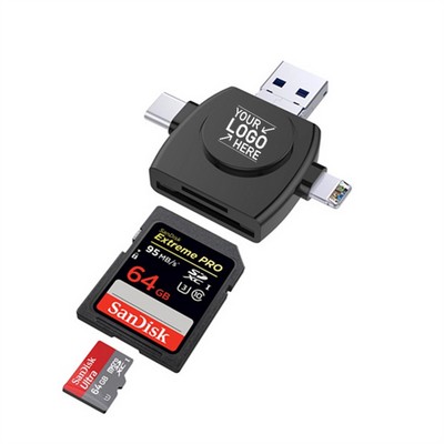 4 in 1 TF SD Card Reader