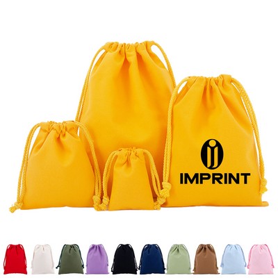 Canvas Tote Bag With Drawstring