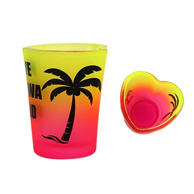 Glass Heart Shaped Cup