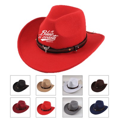 Suede Western Cowboy Hat