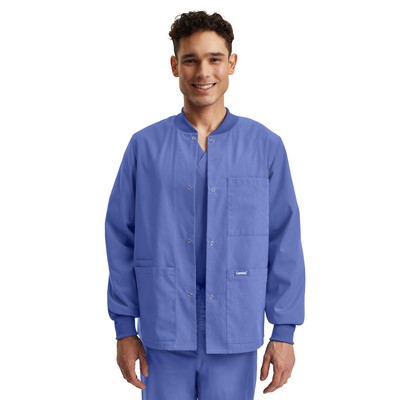Landau - Essentials - Unisex Snap Front Warm-Up Jacket