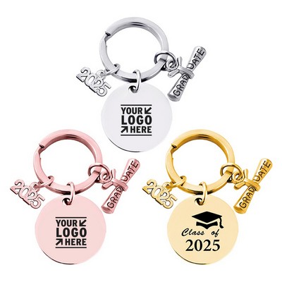 Graduation Stainless Steel Keychain