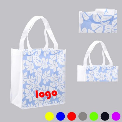 Sublimated PET Non-Woven Shopping Tote Bag w/ Gusset