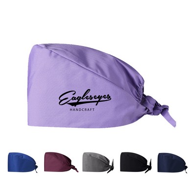 Sweatband Nurse Cap with Button