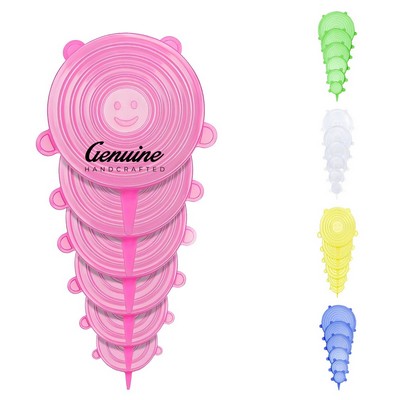 6Pcs Food Grade Silicone Stretch Cover