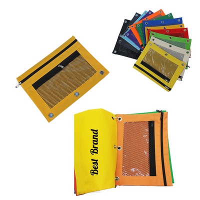 3-Ring Binder Zippered Organizer Pouch