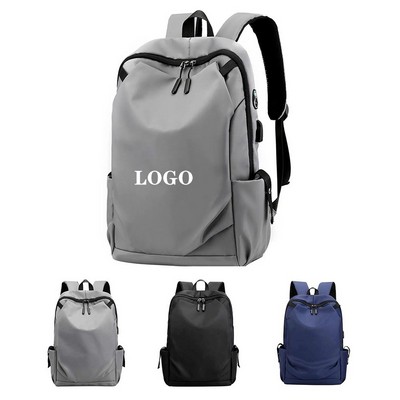 Secure Nylon Backpack - Water-Repellent & Durable