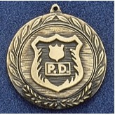 2.5" Stock Cast Medallion (Police Department)