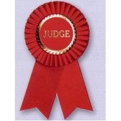 3-1/2" Stock Rosettes W/Pin Backs / PARTICIPANT