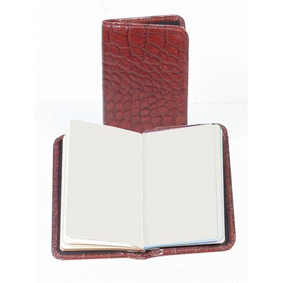 Embossed Leather Personal Blank Noter