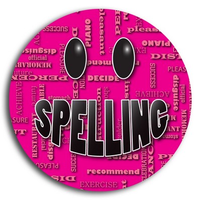 Stock School Button - Spelling