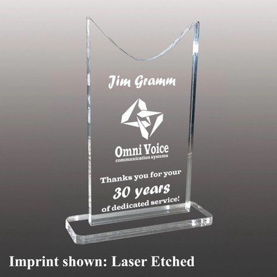 Stock Shaped Arylic Awards - Laser Etched