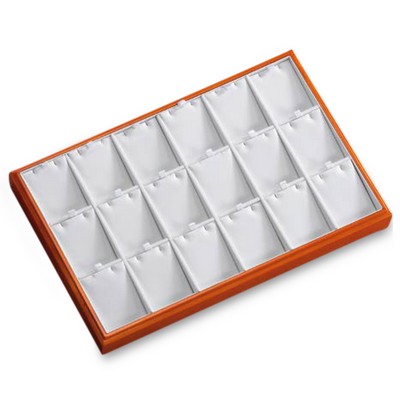 18 Pendant Tray w/Gold Maple Wood Border