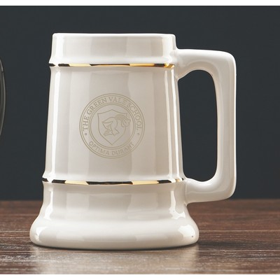28 Oz. Liam Stein White Mug