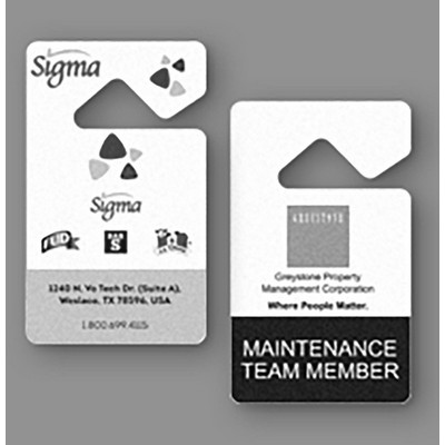 Full Color Laminated Plastic Hang Tag (3"x5")