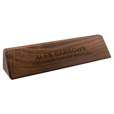 10.5" Genuine Walnut Desk Wedge