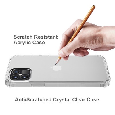 iPhone® 12 Pro Max Clear Hard Shell Case w/TPU Bumpers