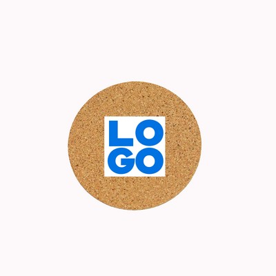 4" Round Solid Cork Coasters
