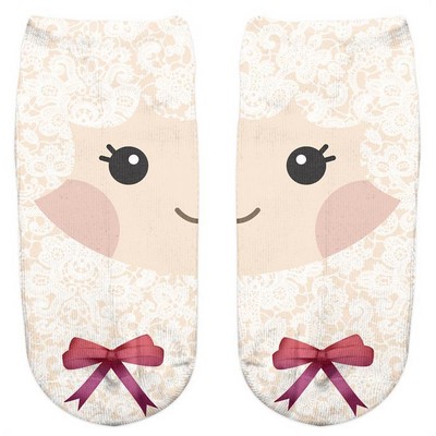 Spoof Low Cut Knitted Athletic Socks - Sheep