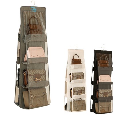 8-Compartment Hanging Handbag Organizer